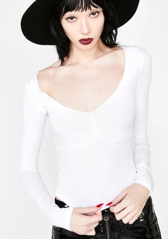 Purity Bling Long Sleeve Top sold by Dolls Kill