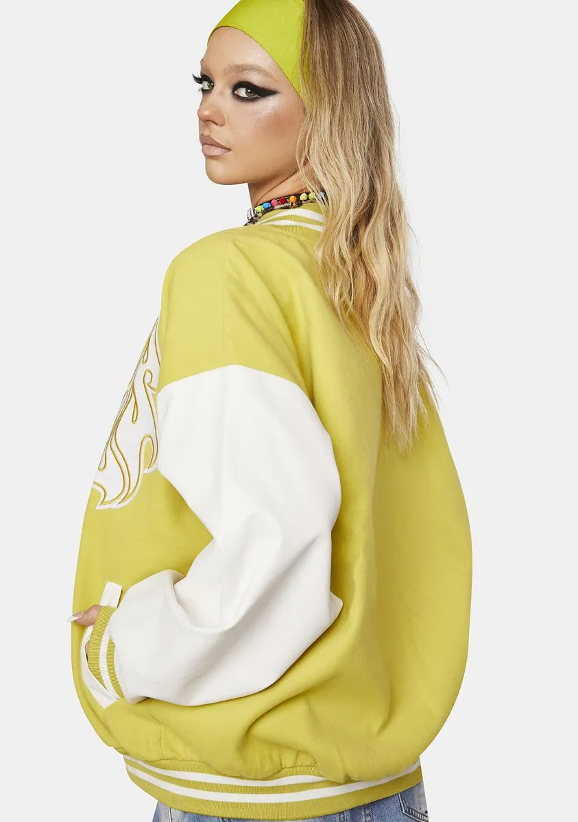 Citrus For The Team Oversized Bomber Jacket sold by Dolls Kill product image thumbnail 4