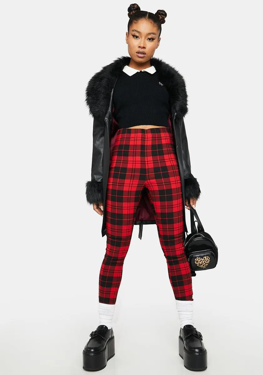 Blazed School Days Plaid Leggings sold by Dolls Kill product image thumbnail 3