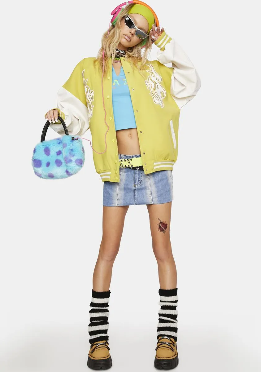 Citrus For The Team Oversized Bomber Jacket sold by Dolls Kill product image thumbnail 3