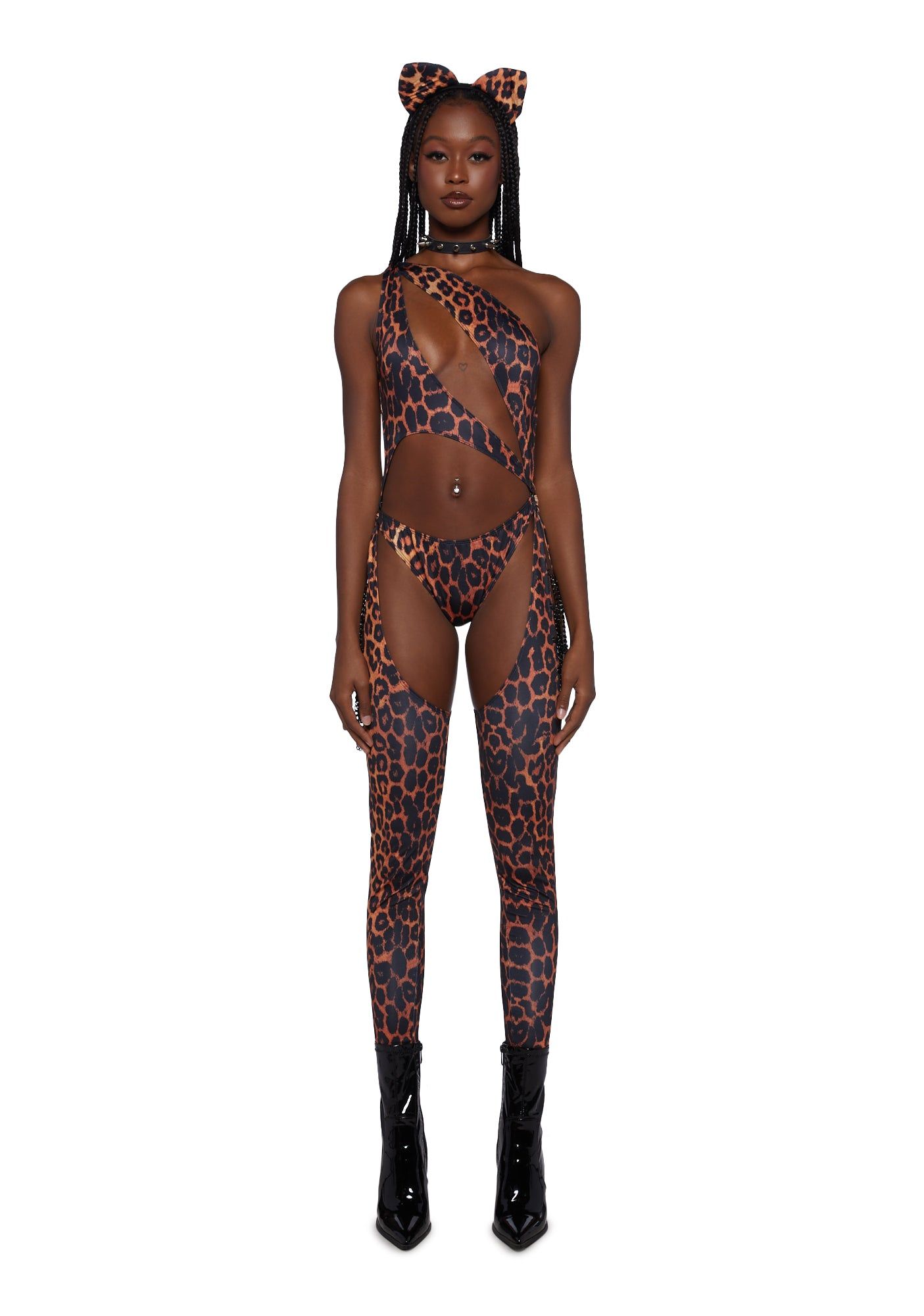 Kitty Prism Moonwalk Cut-Out Catsuit sold by Dolls Kill