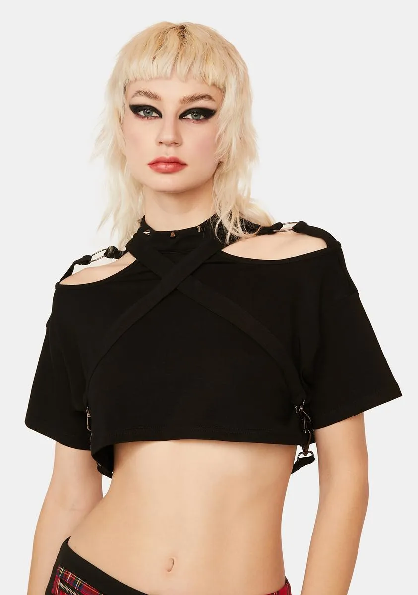 Strappy Crop Top sold by Dolls Kill