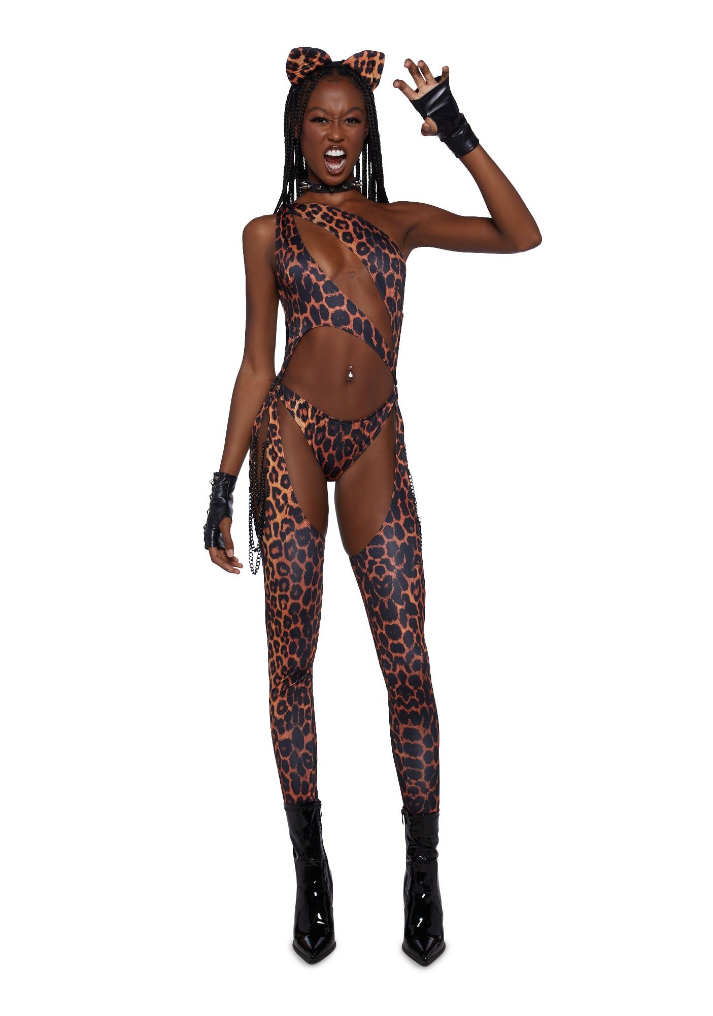 Kitty Prism Moonwalk Cut-Out Catsuit sold by Dolls Kill product image thumbnail 2