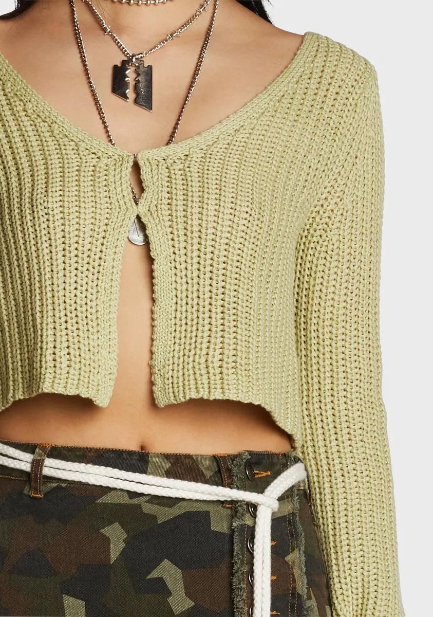 In My Best Interest Cropped Cardigan sold by Dolls Kill product image thumbnail 2