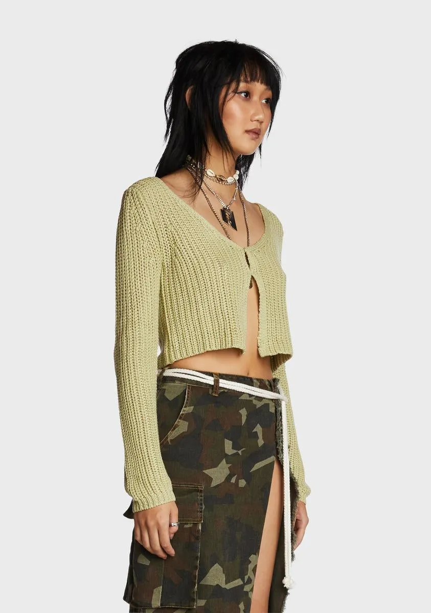 In My Best Interest Cropped Cardigan sold by Dolls Kill product image thumbnail 3