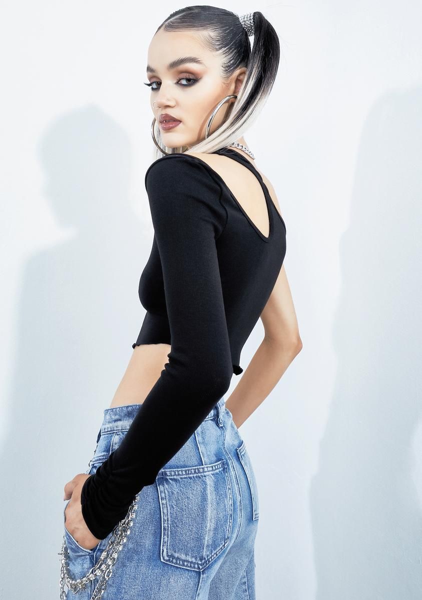 Around That Track One-Sleeve Top sold by Dolls Kill product image thumbnail 4