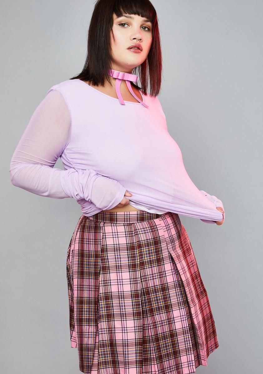 Miss Keepin' The Peace Mesh Top sold by Dolls Kill