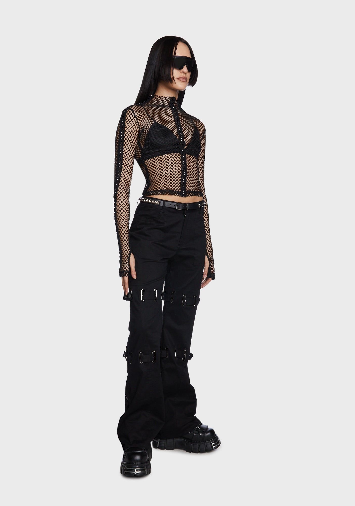 Punk Elastic Mesh T-Shirt sold by Dolls Kill product image thumbnail 3