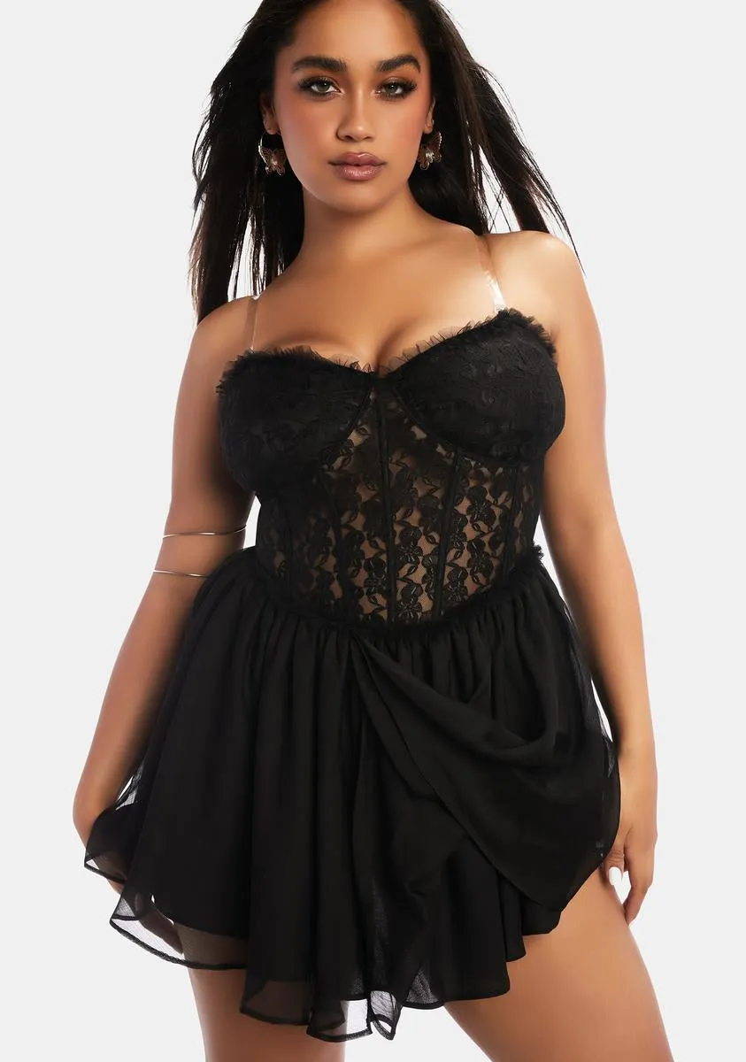 Plus Debonair Corset Dress sold by Dolls Kill