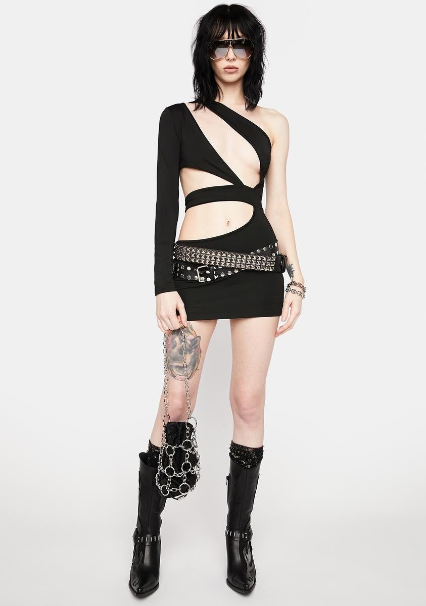 Dark In The Room Cut Out Mini Dress sold by Dolls Kill product image thumbnail 3