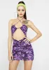 Miss Mastermind Cutout Mini Dress sold by Dolls Kill