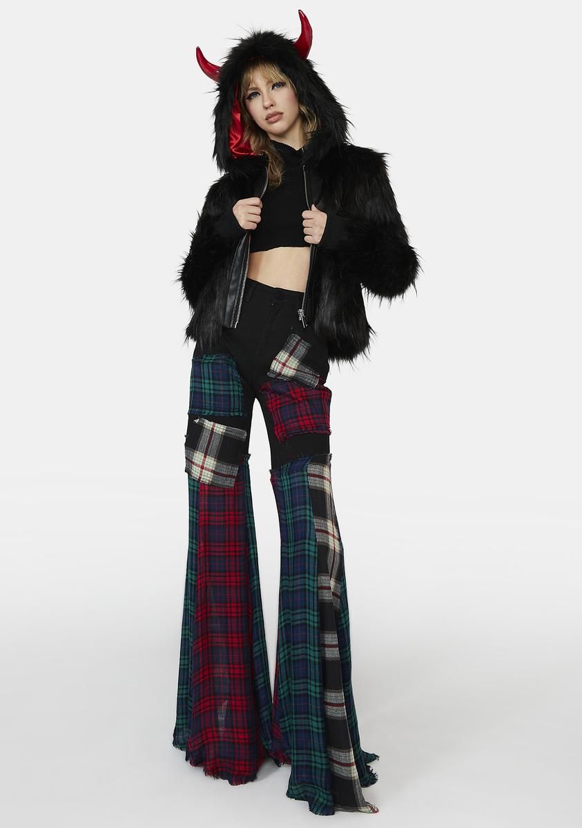 Fear The Reaper Faux Fur Jacket sold by Dolls Kill product image thumbnail 3