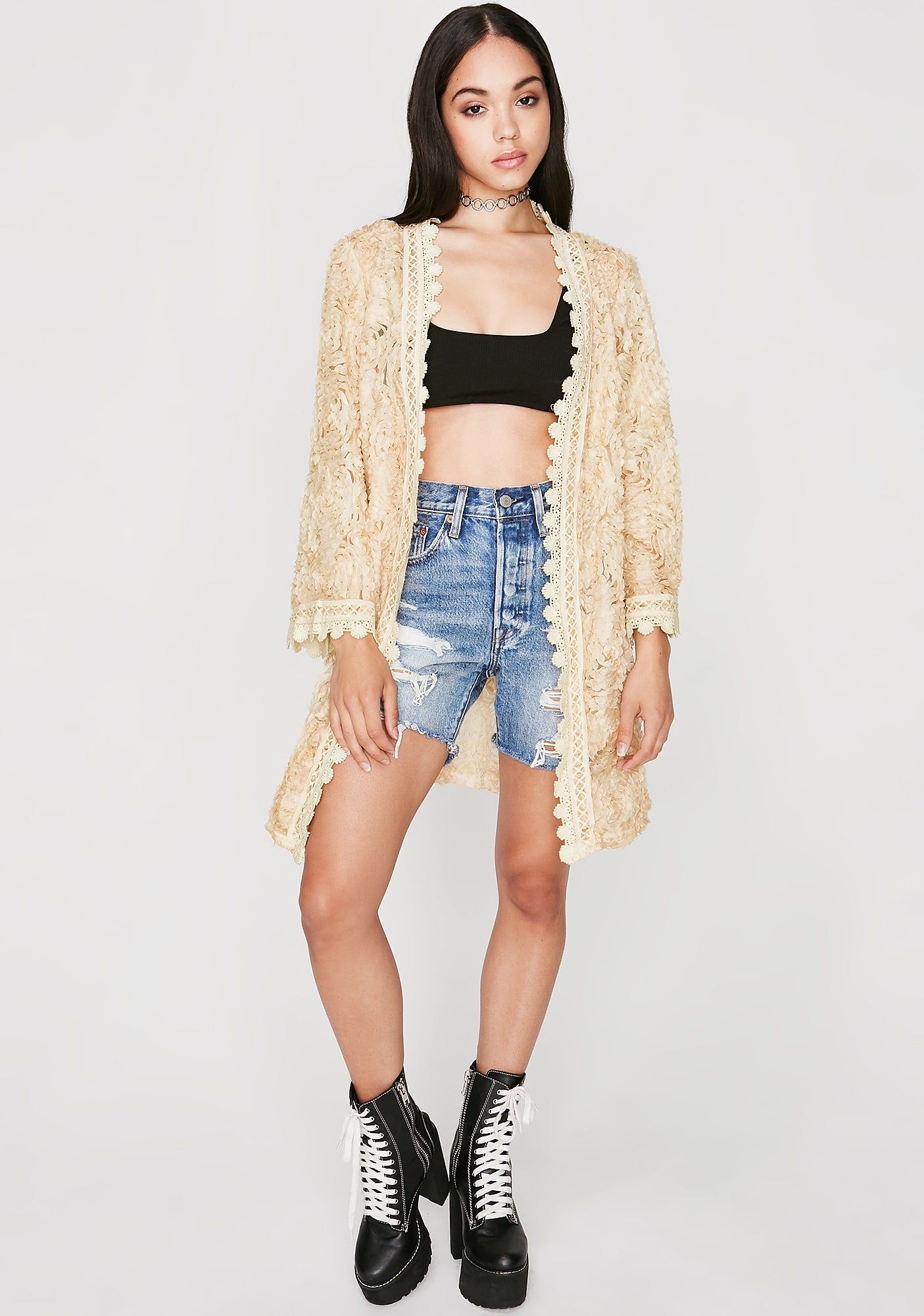 Pushin' Petals Kimono sold by Dolls Kill product image thumbnail 3