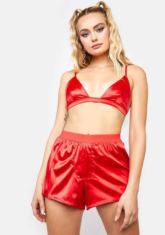 2-Piece Satin Lounge Set sold by Dolls Kill