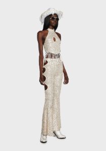 Showgirl Sequin Flares sold by Dolls Kill