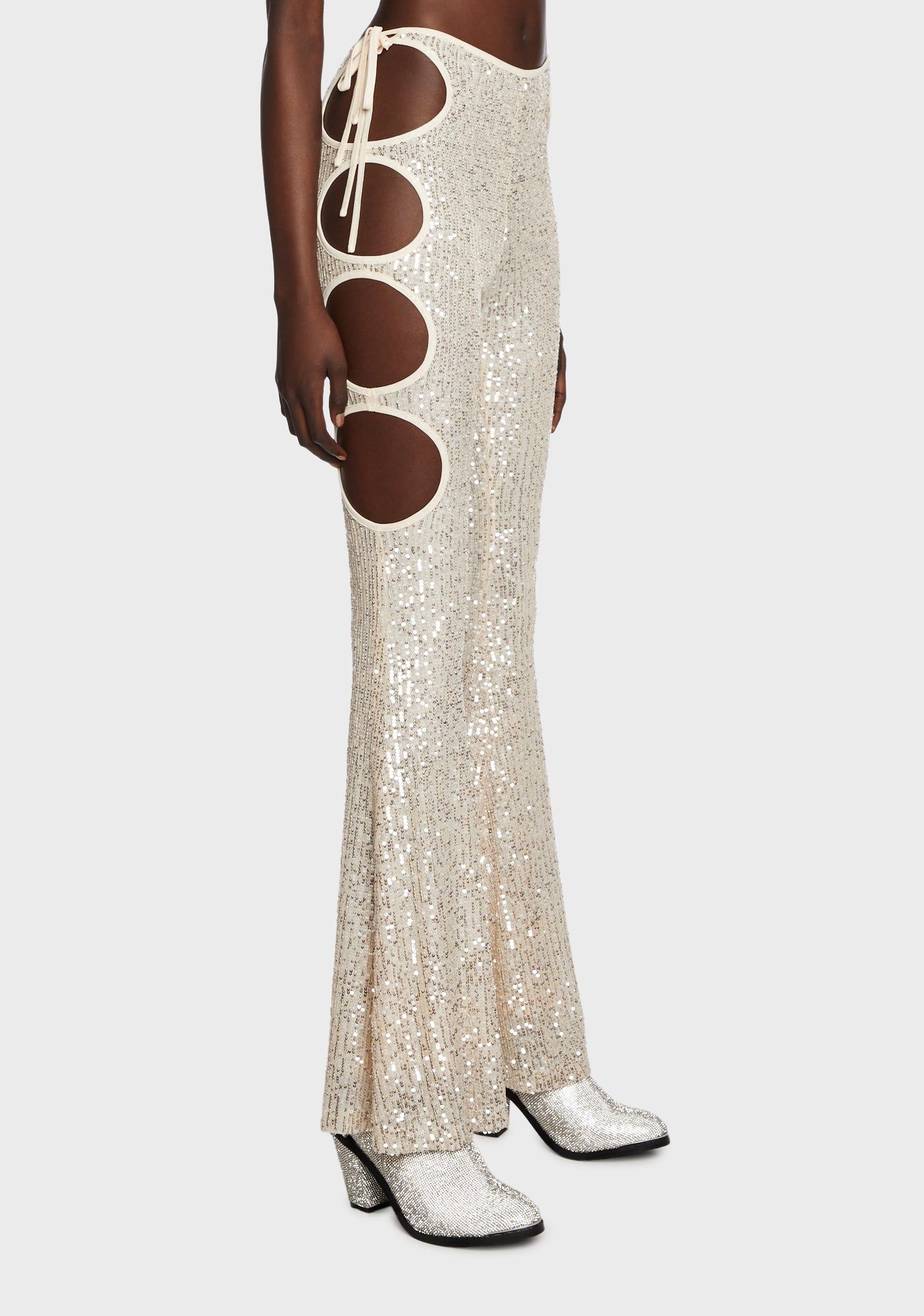 Showgirl Sequin Flares sold by Dolls Kill product image thumbnail 3