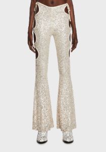 Showgirl Sequin Flares sold by Dolls Kill