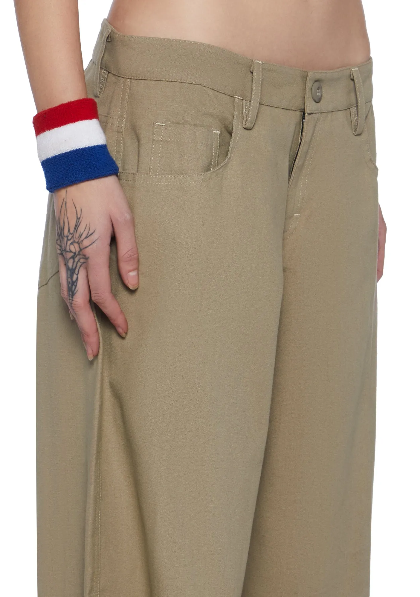 Roomy Wide Leg Trousers sold by Dolls Kill product image thumbnail 5