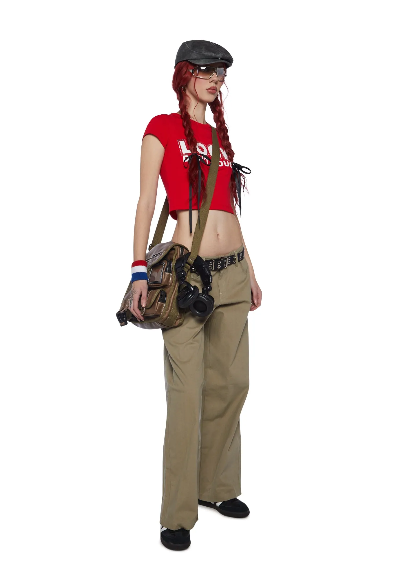 Roomy Wide Leg Trousers sold by Dolls Kill product image thumbnail 2