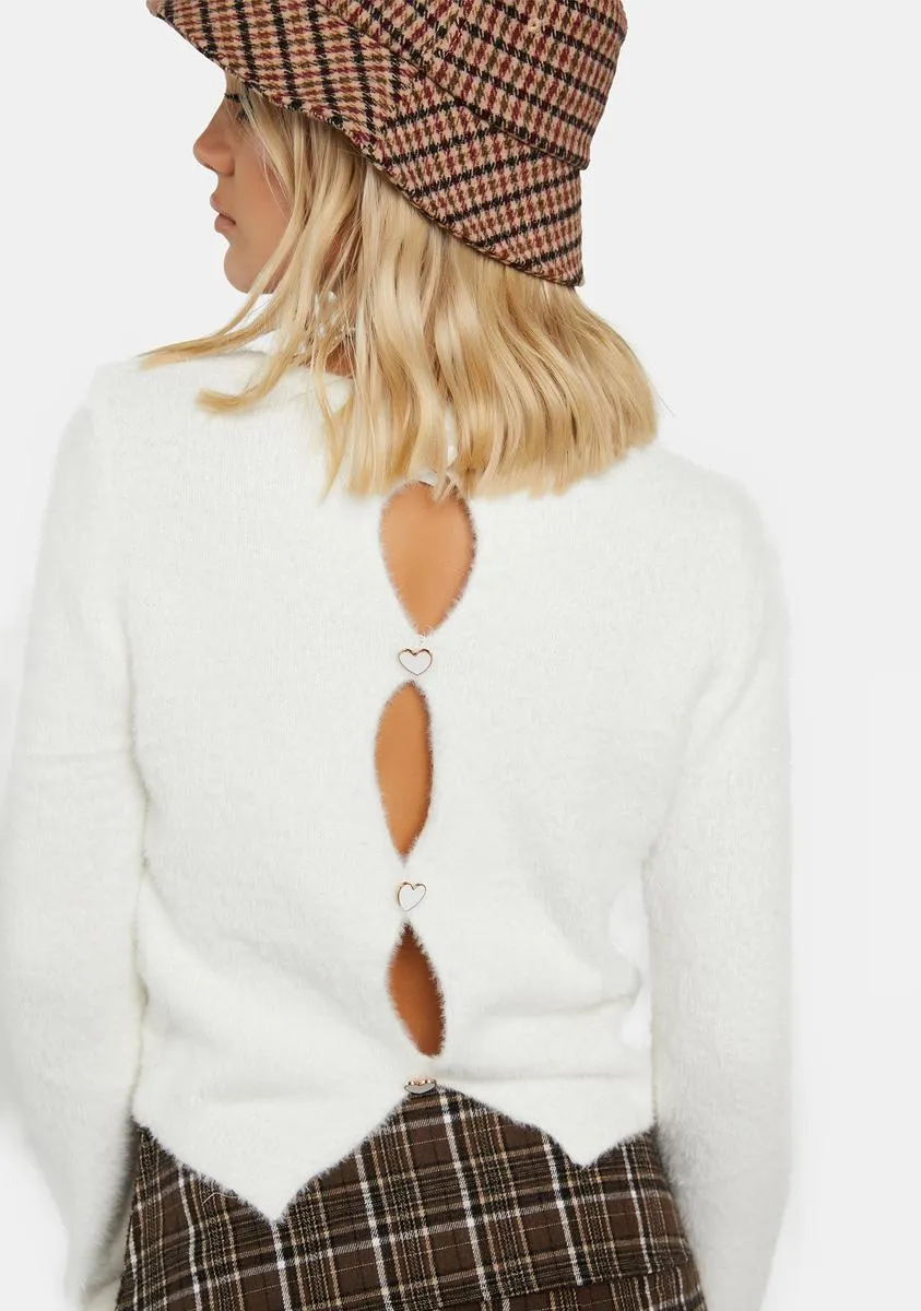 First Day Flirt Knit Sweater sold by Dolls Kill