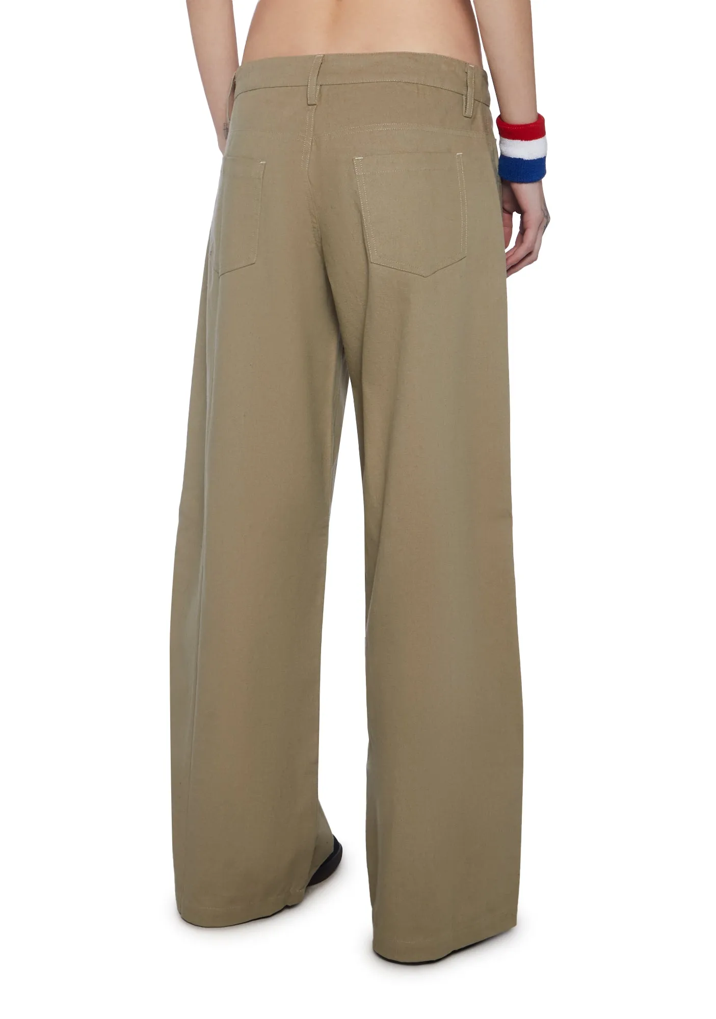 Roomy Wide Leg Trousers sold by Dolls Kill product image thumbnail 4