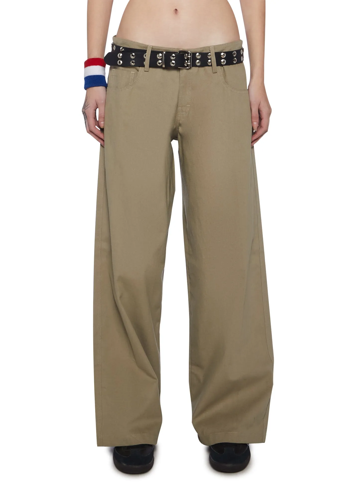 Roomy Wide Leg Trousers sold by Dolls Kill