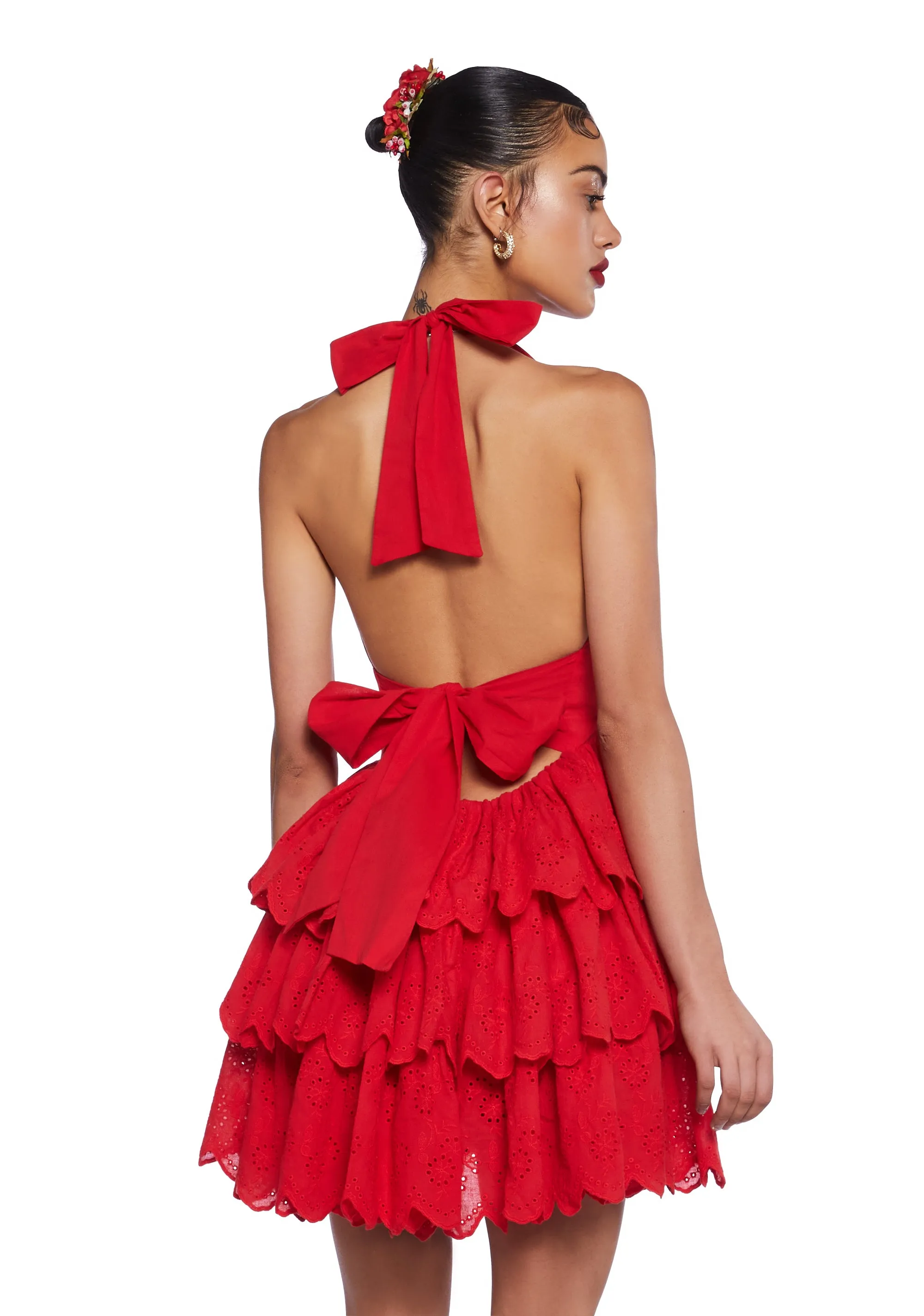 Call Me Yours Babydoll Dress - Red sold by Dolls Kill product image thumbnail 4