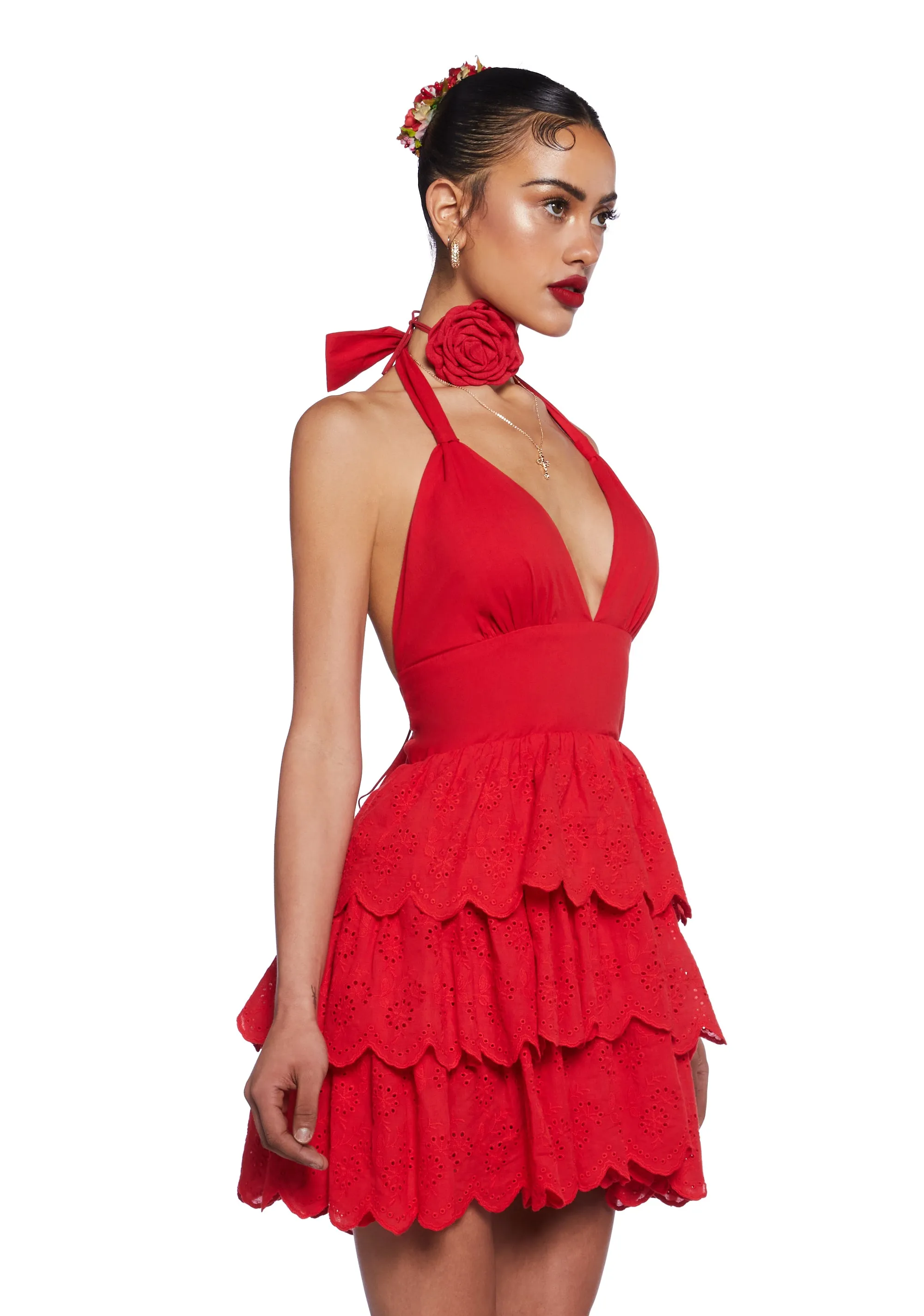 Call Me Yours Babydoll Dress - Red sold by Dolls Kill product image thumbnail 3