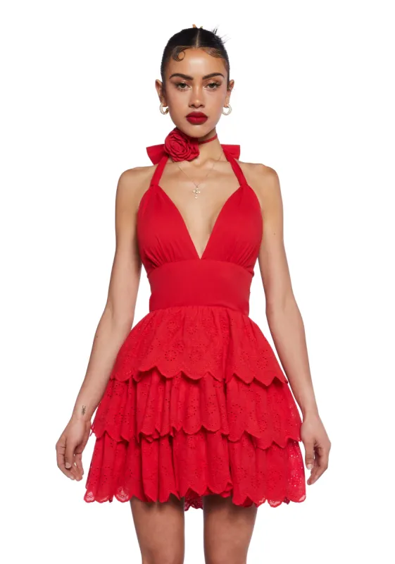Call Me Yours Babydoll Dress - Red sold by Dolls Kill