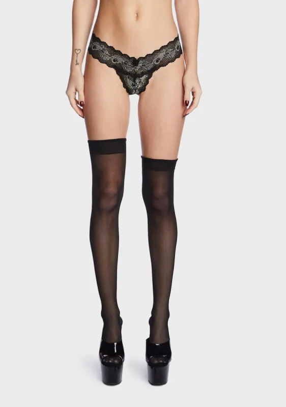 So Candid Lace Thong sold by Dolls Kill