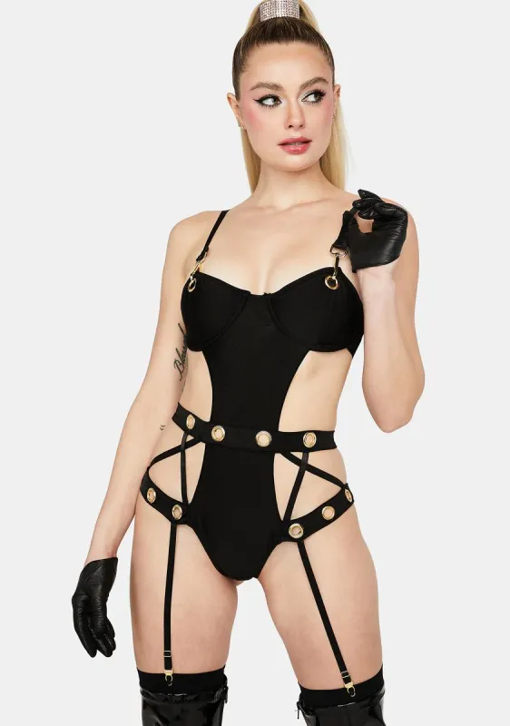 Hooked On You Garter Teddy sold by Dolls Kill