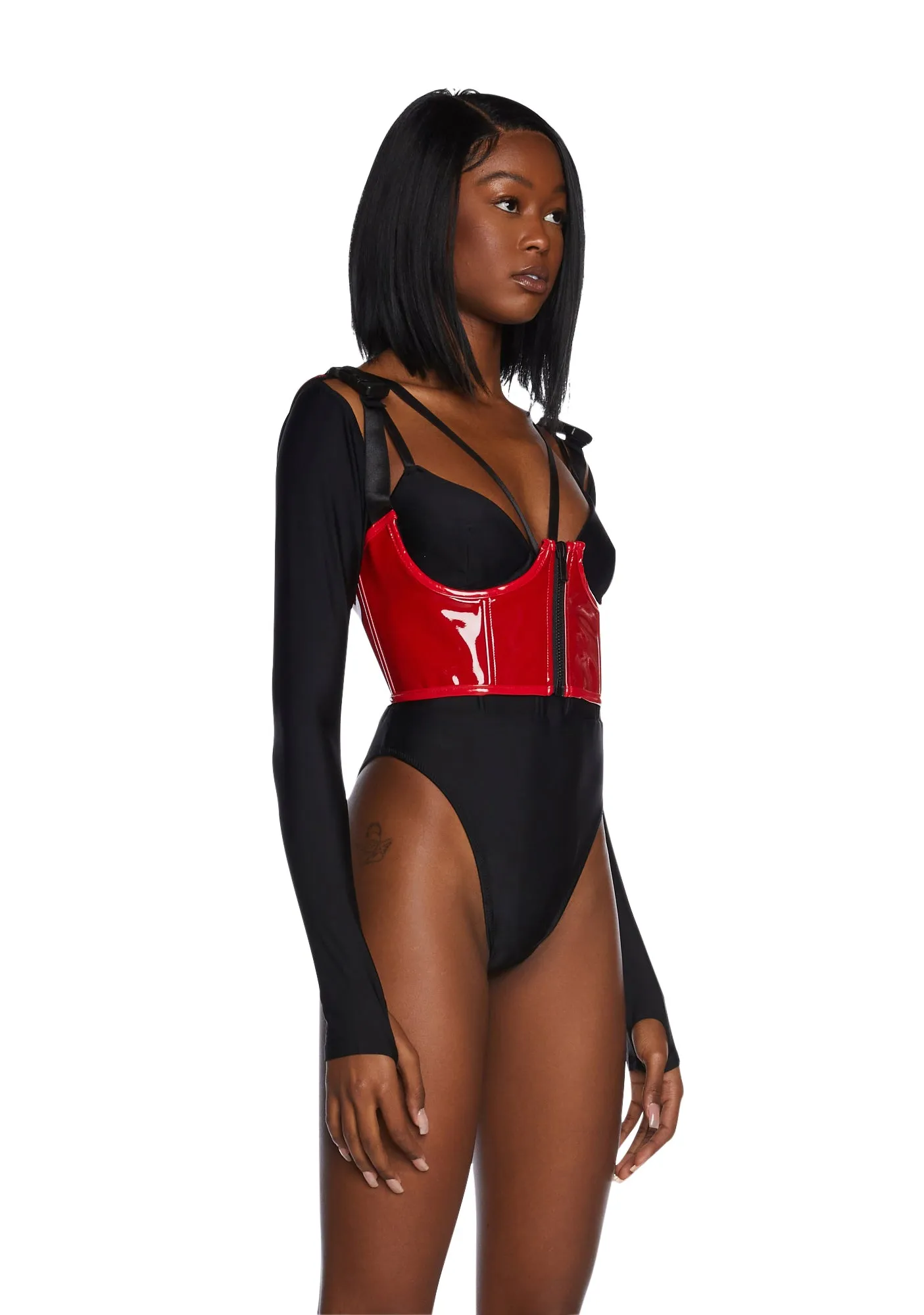 My Type Underbust Corset- Red sold by Dolls Kill product image thumbnail 4