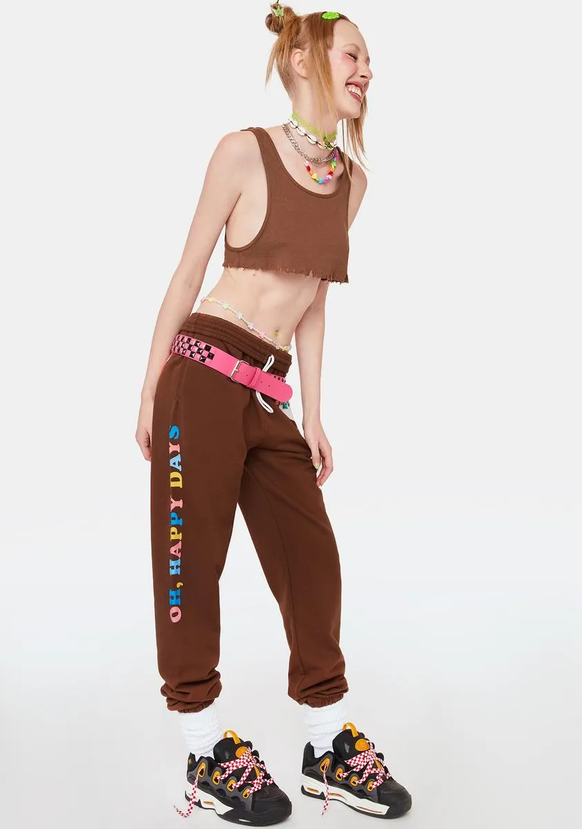 Oh, Happy Days Graphic Sweatpants sold by Dolls Kill product image thumbnail 3