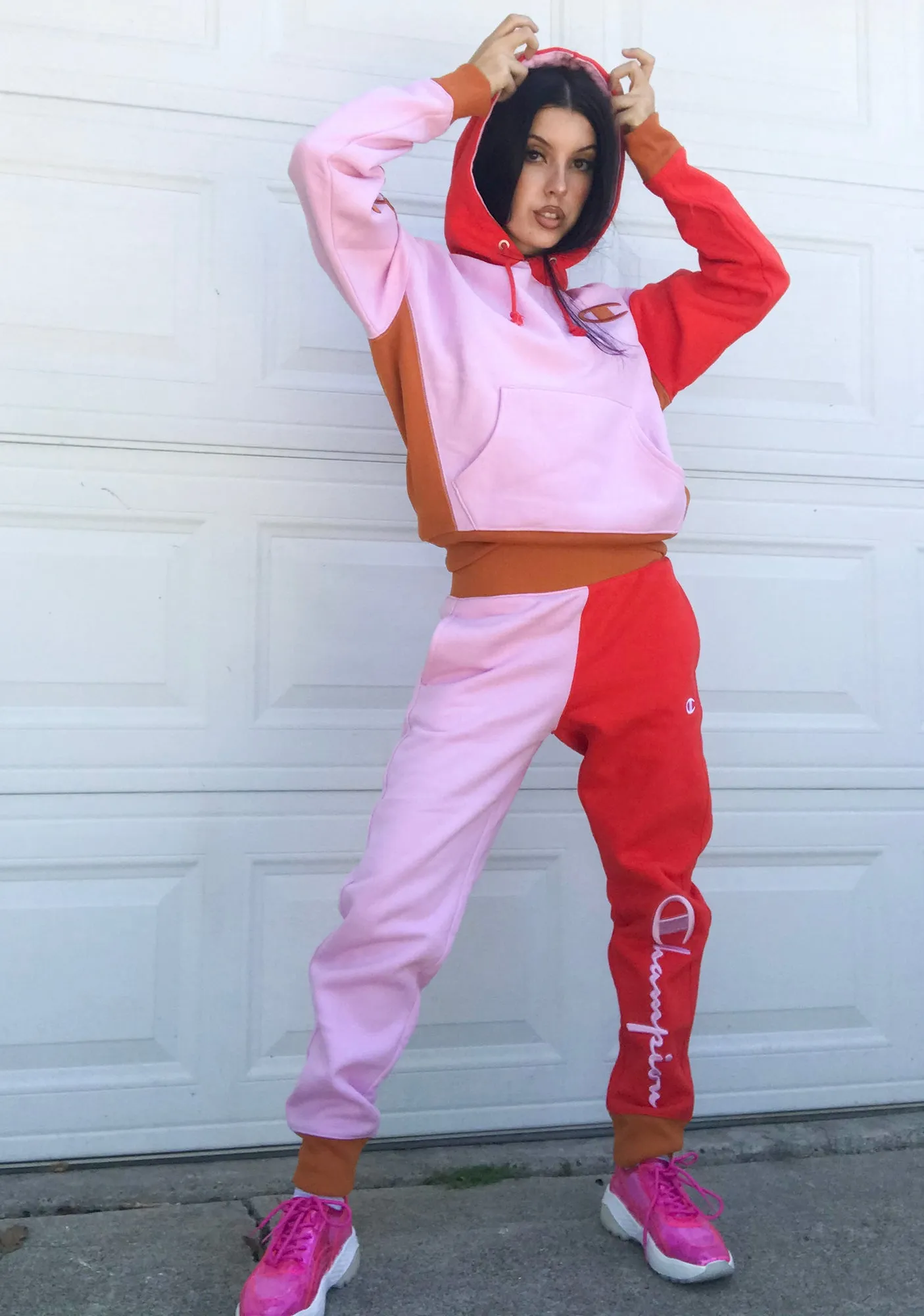 Reverse Weave Colorblock Joggers sold by Dolls Kill product image thumbnail 2