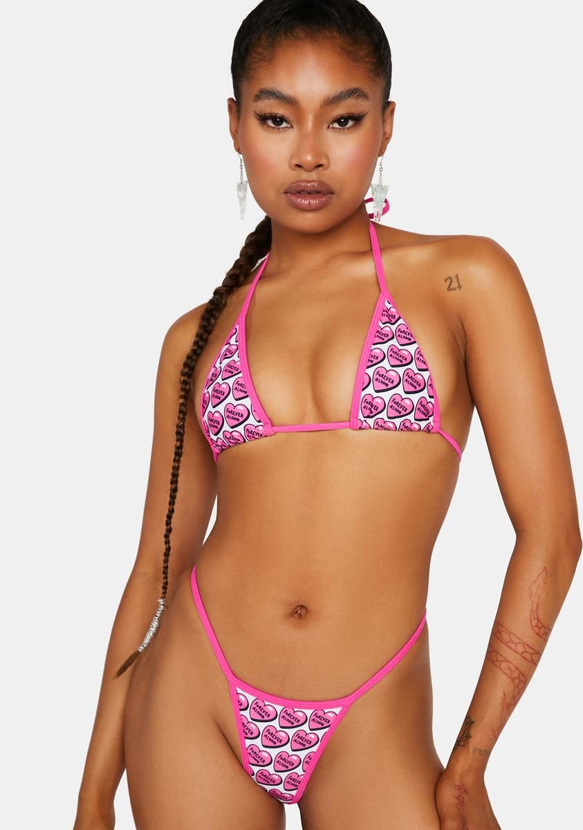 Forever Alone Bikini Set sold by Dolls Kill