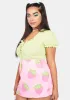 Plus Flora Forever Lace Up Crop Top sold by Dolls Kill