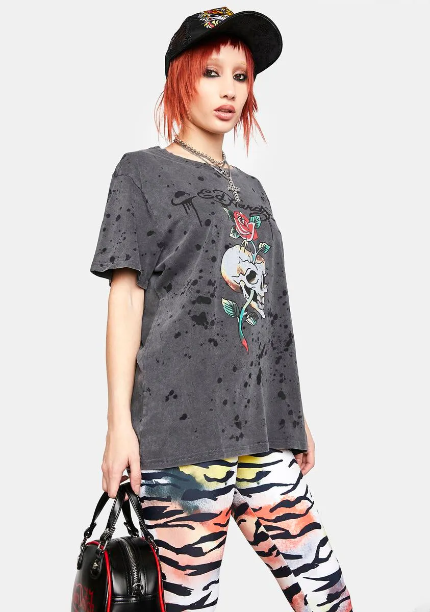 Charcoal Splatter Graphic Tee sold by Dolls Kill product image thumbnail 2
