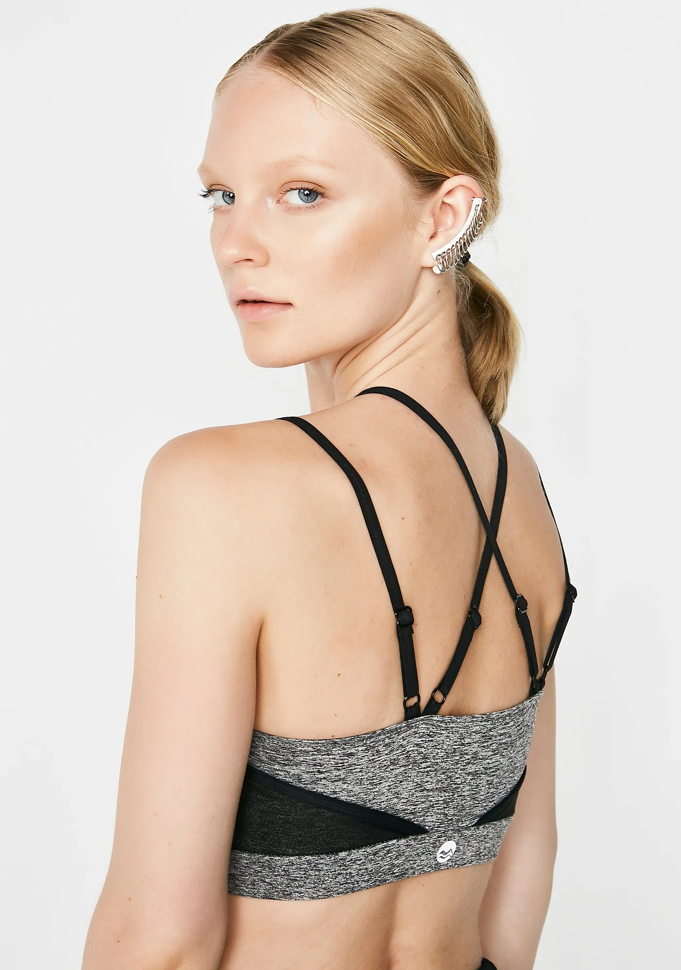 Slate Over It Sports Bra sold by Dolls Kill product image thumbnail 4