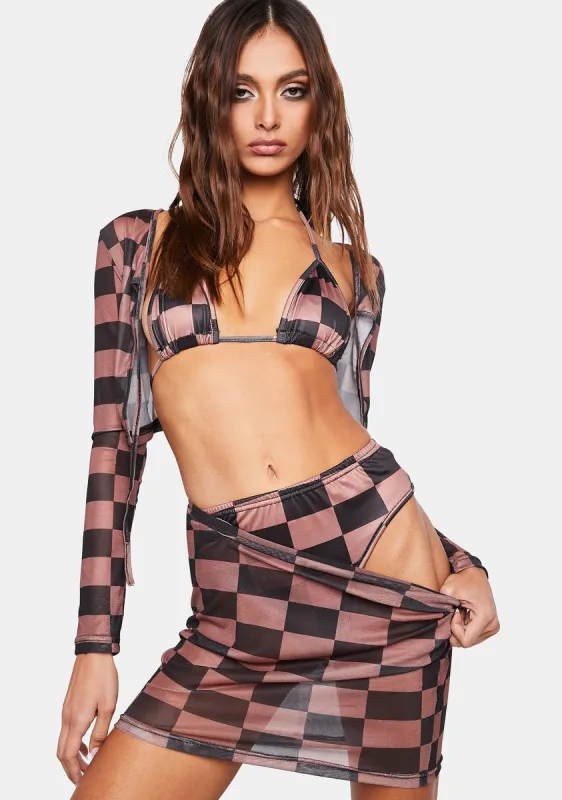 Unfriended 4-Piece Bikini Set sold by Dolls Kill