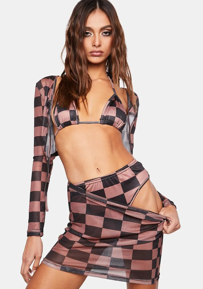 Unfriended 4-Piece Bikini Set sold by Dolls Kill