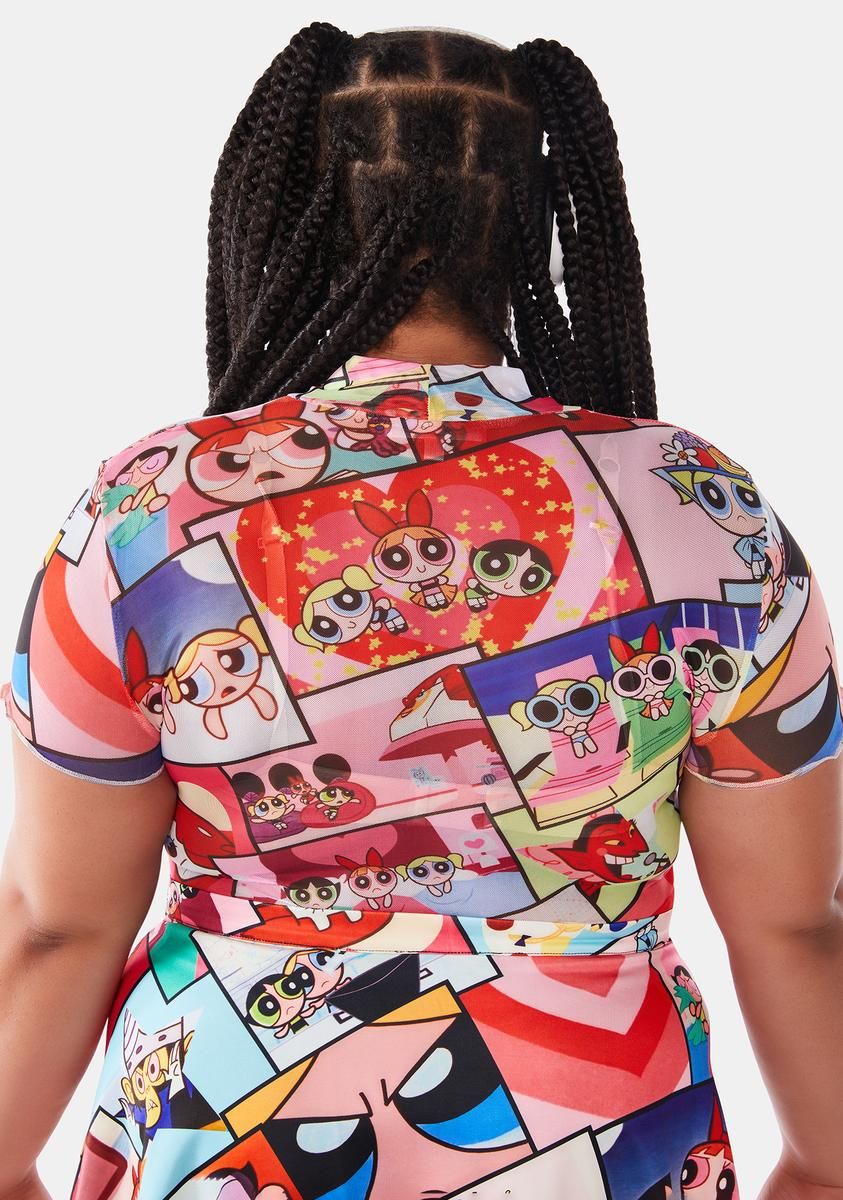 Plus Power Of Three Crop Top sold by Dolls Kill product image thumbnail 4