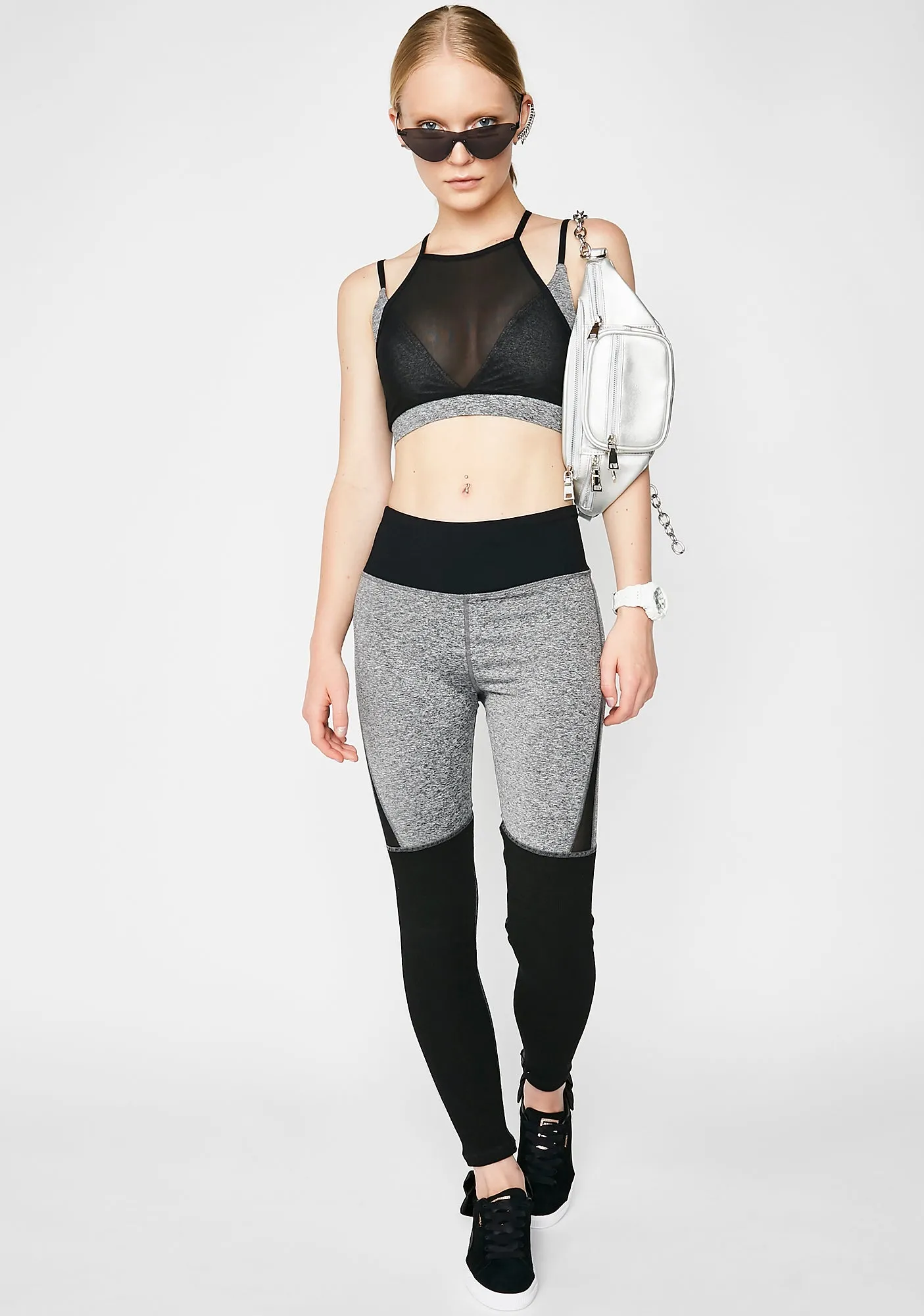 Slate Over It Sports Bra sold by Dolls Kill product image thumbnail 5