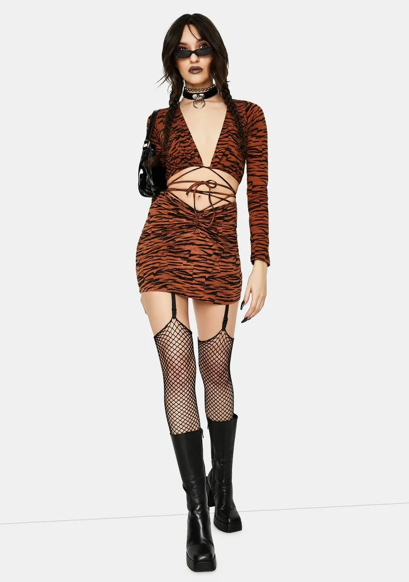 Abstract Tiger Lieneva Wrap Top sold by Dolls Kill product image thumbnail 3
