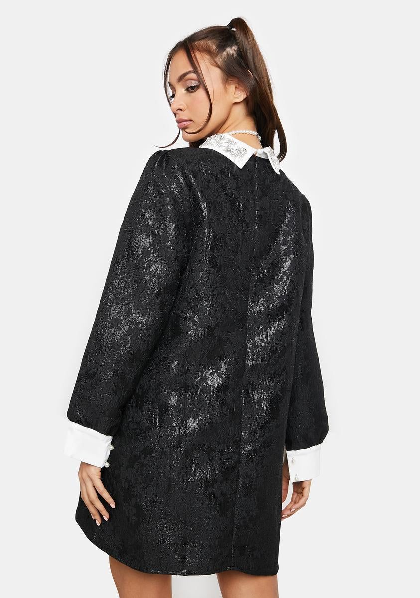 Figure Jacquard Mini Dress sold by Dolls Kill product image thumbnail 4