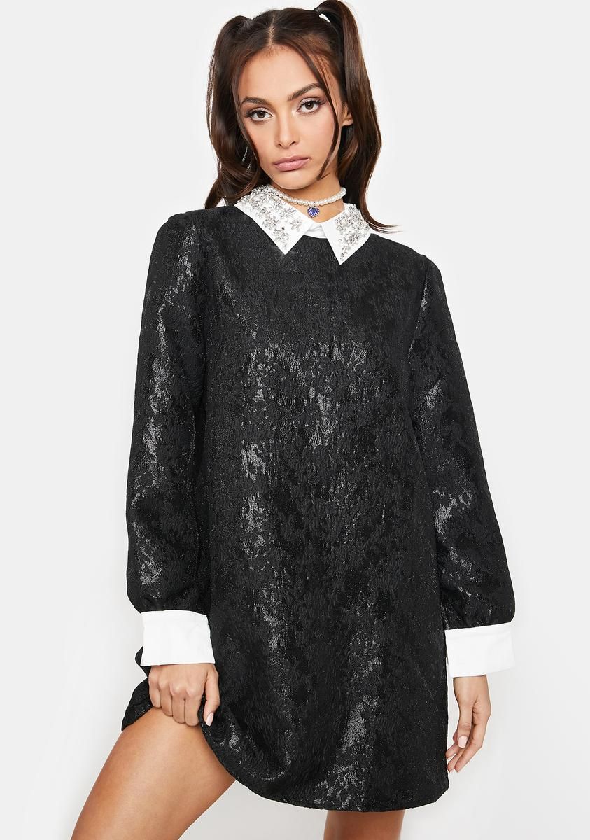 Figure Jacquard Mini Dress sold by Dolls Kill