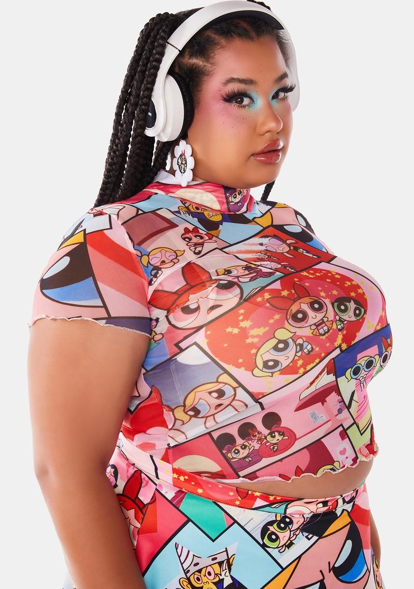 Plus Power Of Three Crop Top sold by Dolls Kill product image thumbnail 2