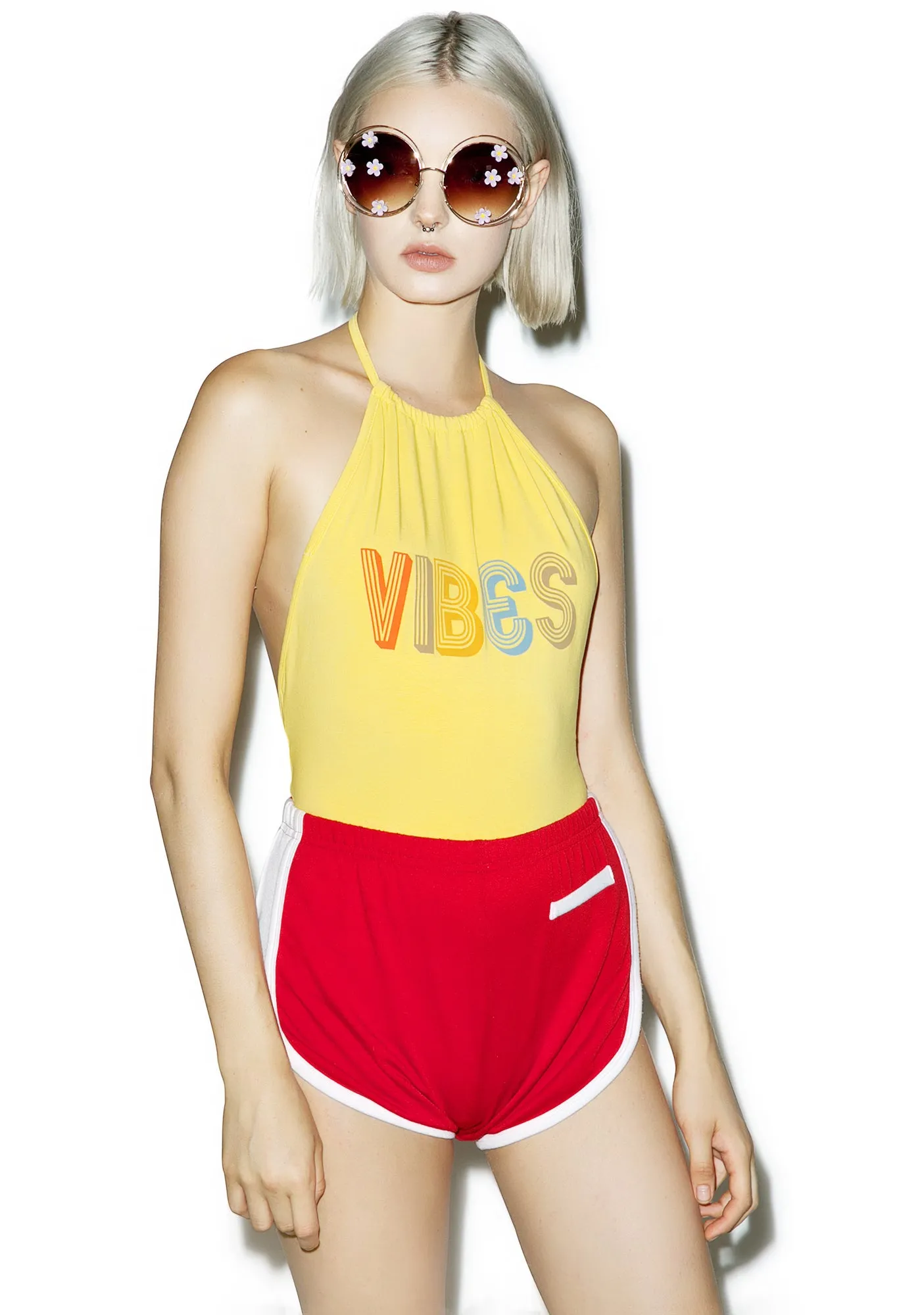 Vibes Halter Bodysuit sold by Dolls Kill product image thumbnail 2