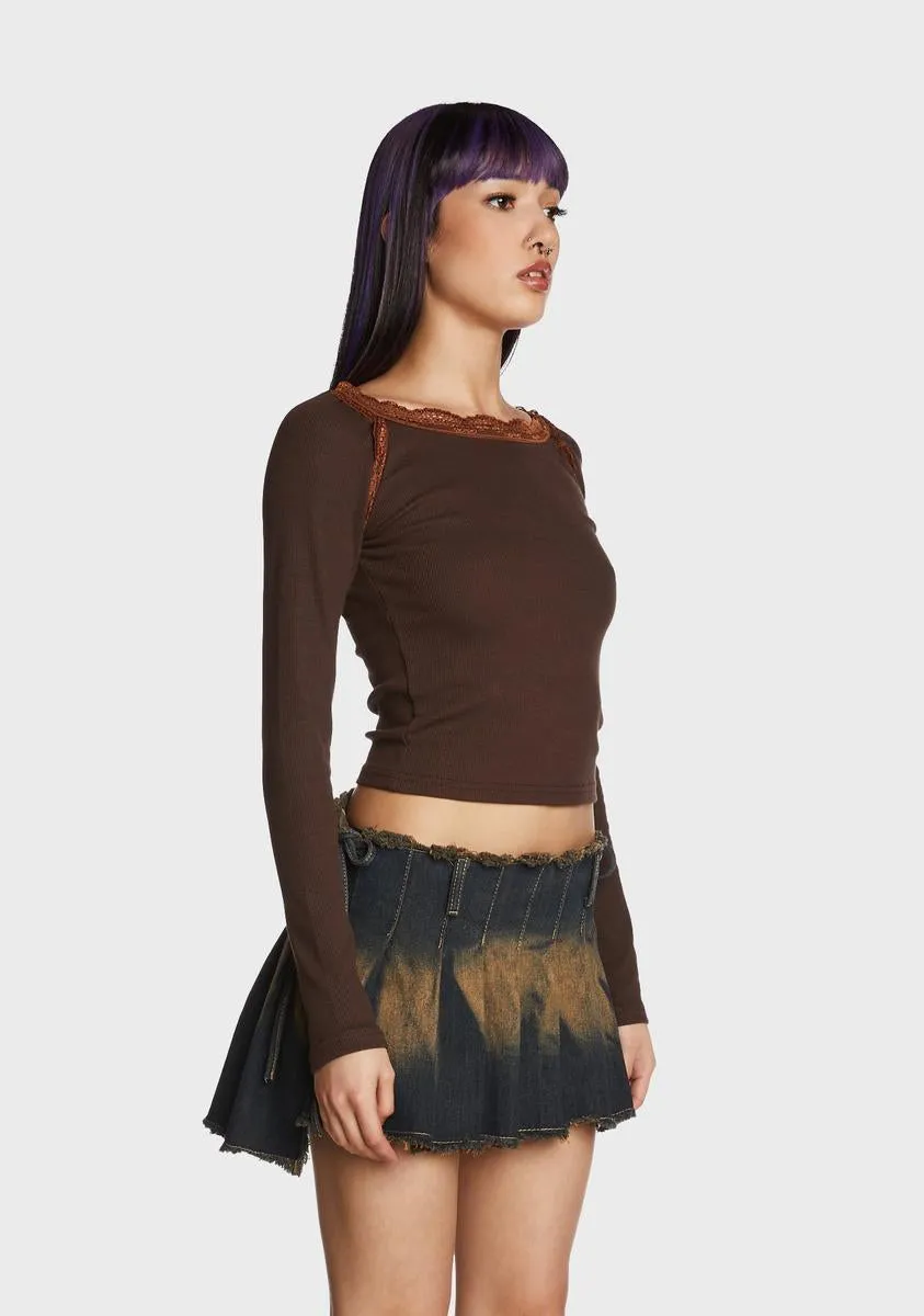 Study Hall Long Sleeve Top sold by Dolls Kill product image thumbnail 3