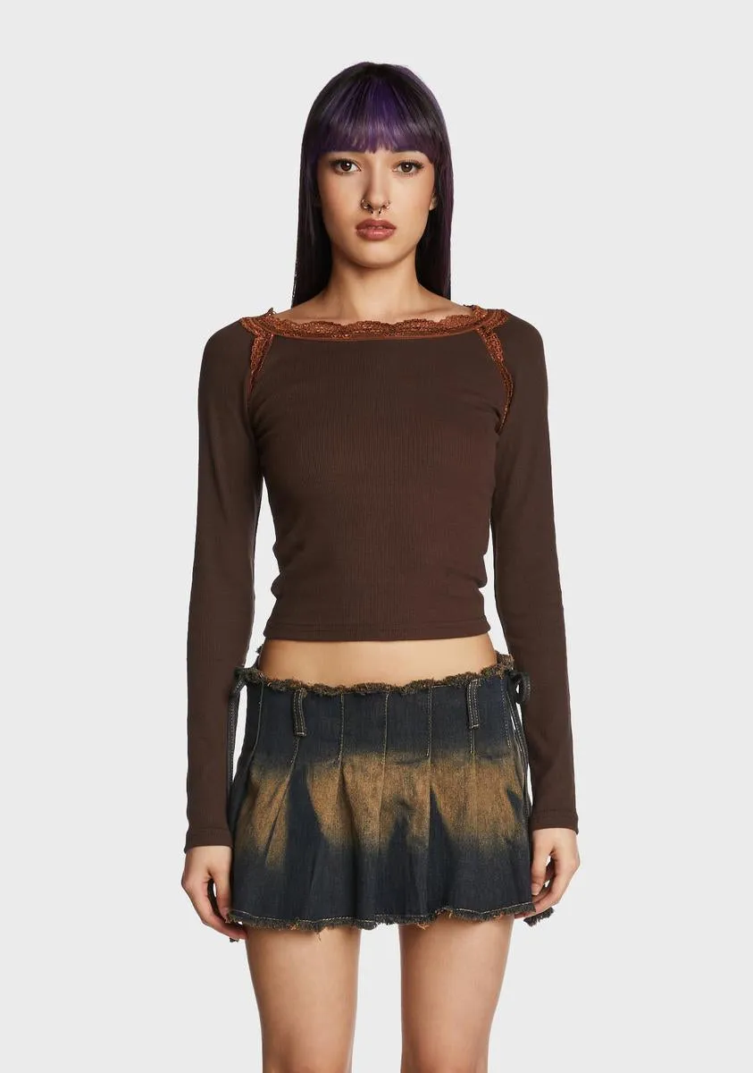 Study Hall Long Sleeve Top sold by Dolls Kill