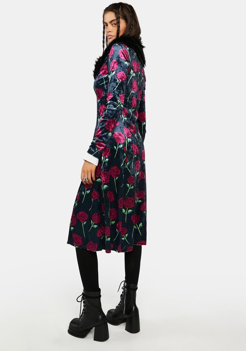 Bouquet Of Thorns Velour Duster sold by Dolls Kill product image thumbnail 4